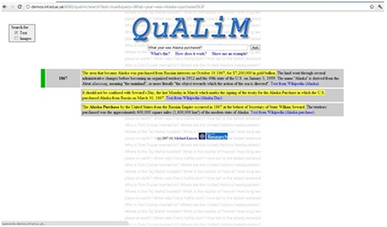 Interfaz de QuALiM: Página de resultados