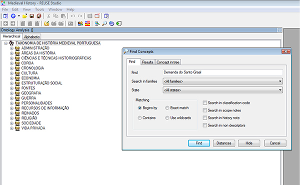 Search interface in the KM software (1)